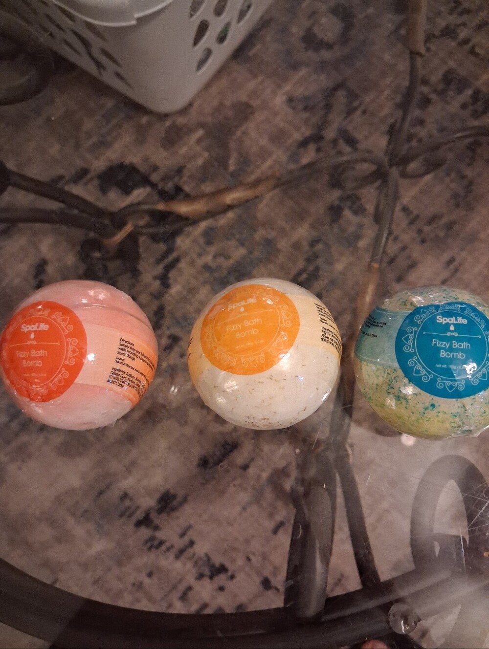 Spalife Bath Bomb Set — Pink, Yellow, and Blue